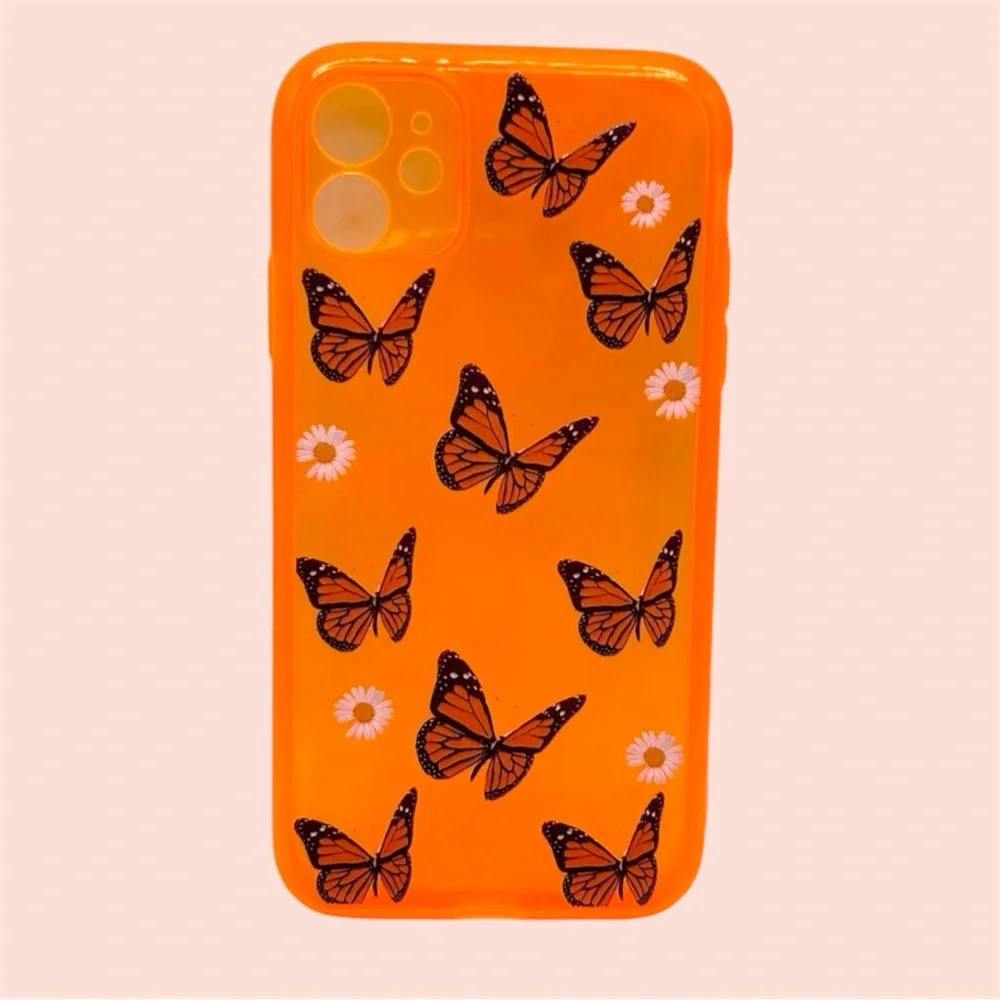 Orange Butterfly Phone Case
